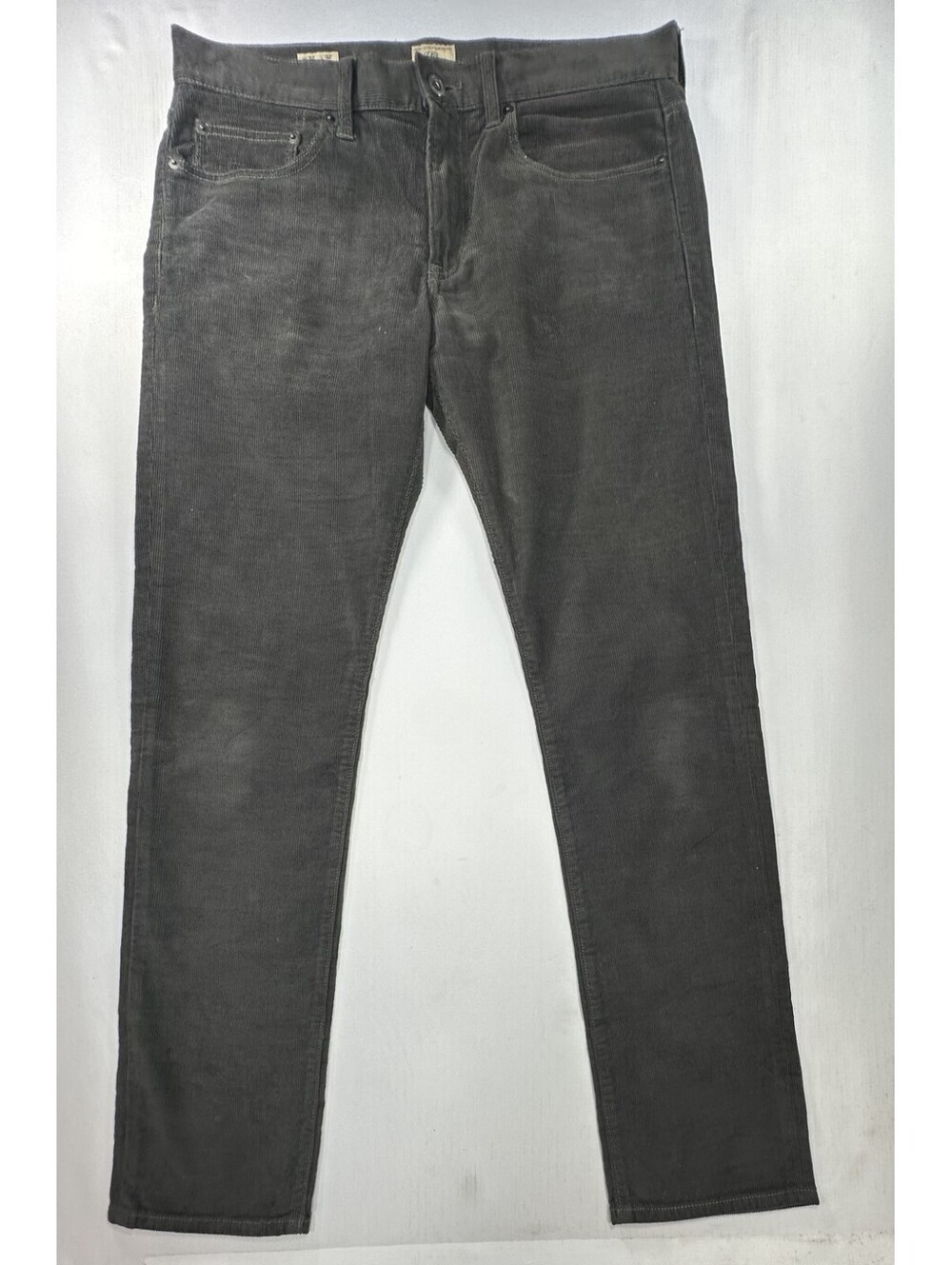 J Crew Straight Flat Pinwale Corduroy Chinos Green Men 32/32